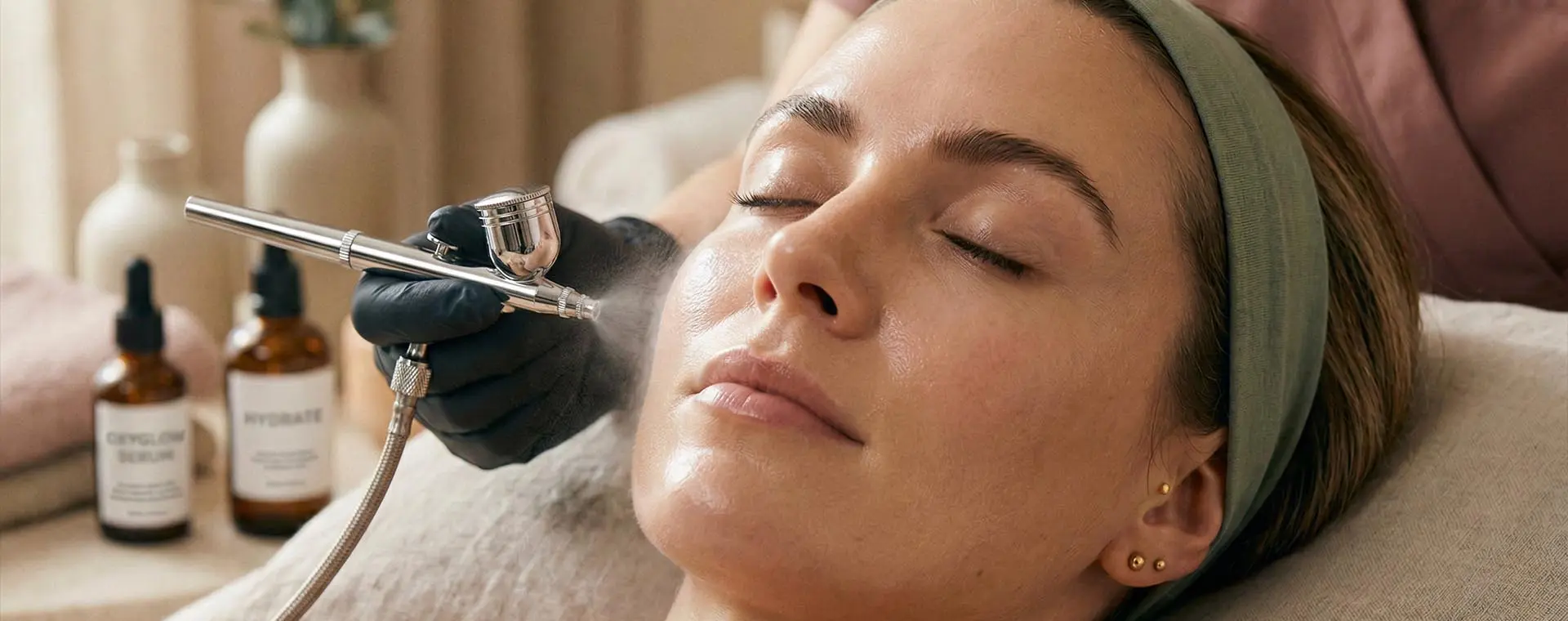 Intraceuticals oxygen facial treatment at Santosha Hair Spa