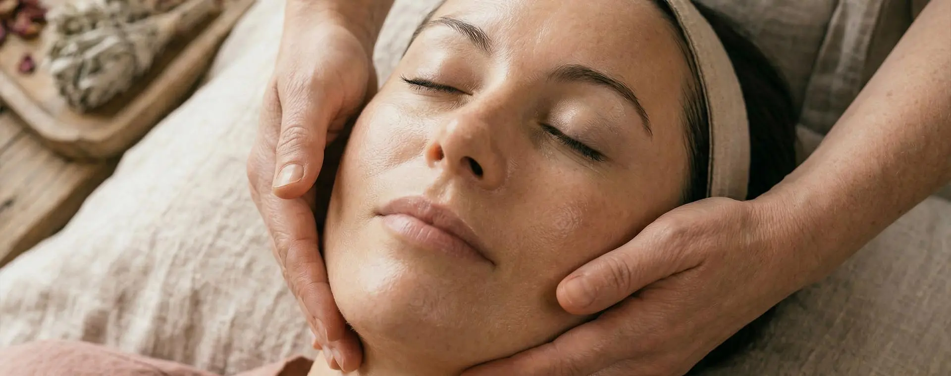 Transformational facial ritual — advanced skin treatment at Santosha Hair Spa